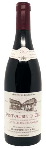 Brocard St Aubin 1er cru Les Rouge Gorges rouge 2017 Prudhon