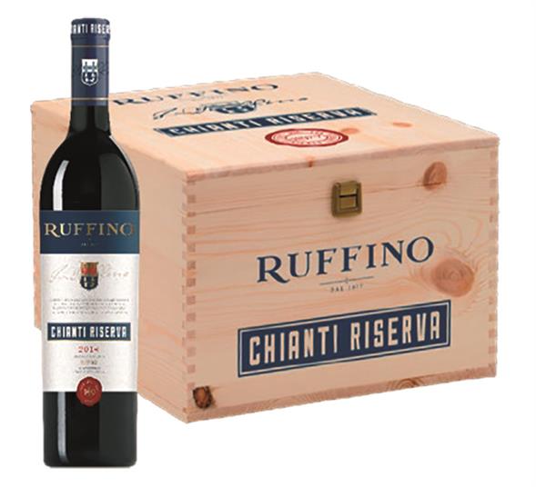 Ruffino Chianti riserva 2014 i trækasse