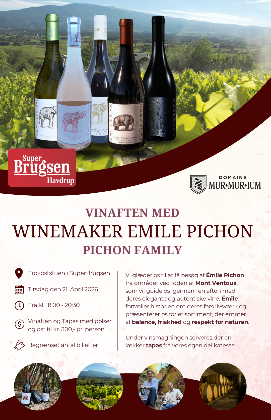 Vinaften med Winemaker Emile Pichon