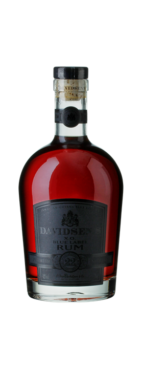 Davidsen's X.O. Blue Label Rum, Blend 22 Jamaica & Guyana