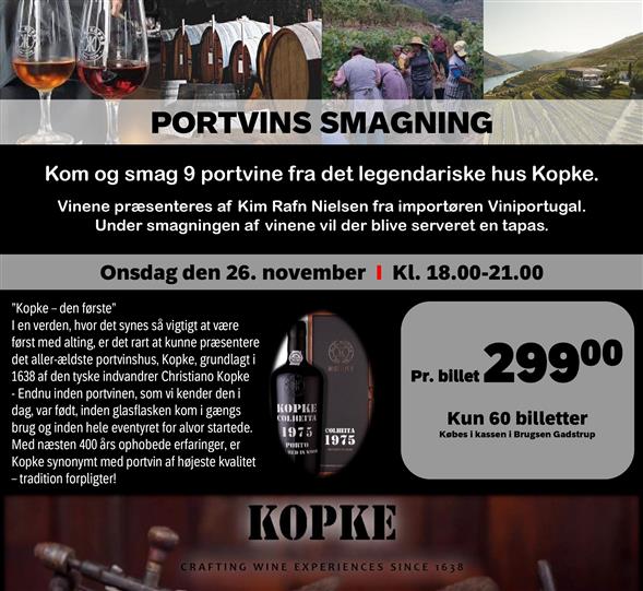 Portvins Smagning d. 26 november 2025